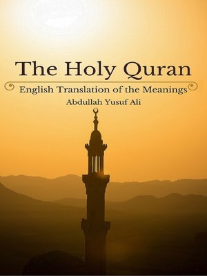 cover image of The Holy Quran English Translation of the Meanings
